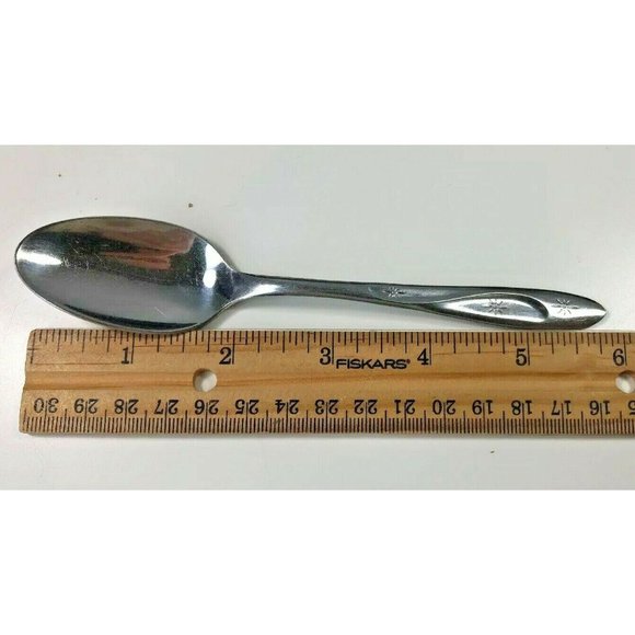 Americana Star Starburst Tea Spoon Atomic MCM Modern Stainless Flatware USA - Picture 6 of 6
